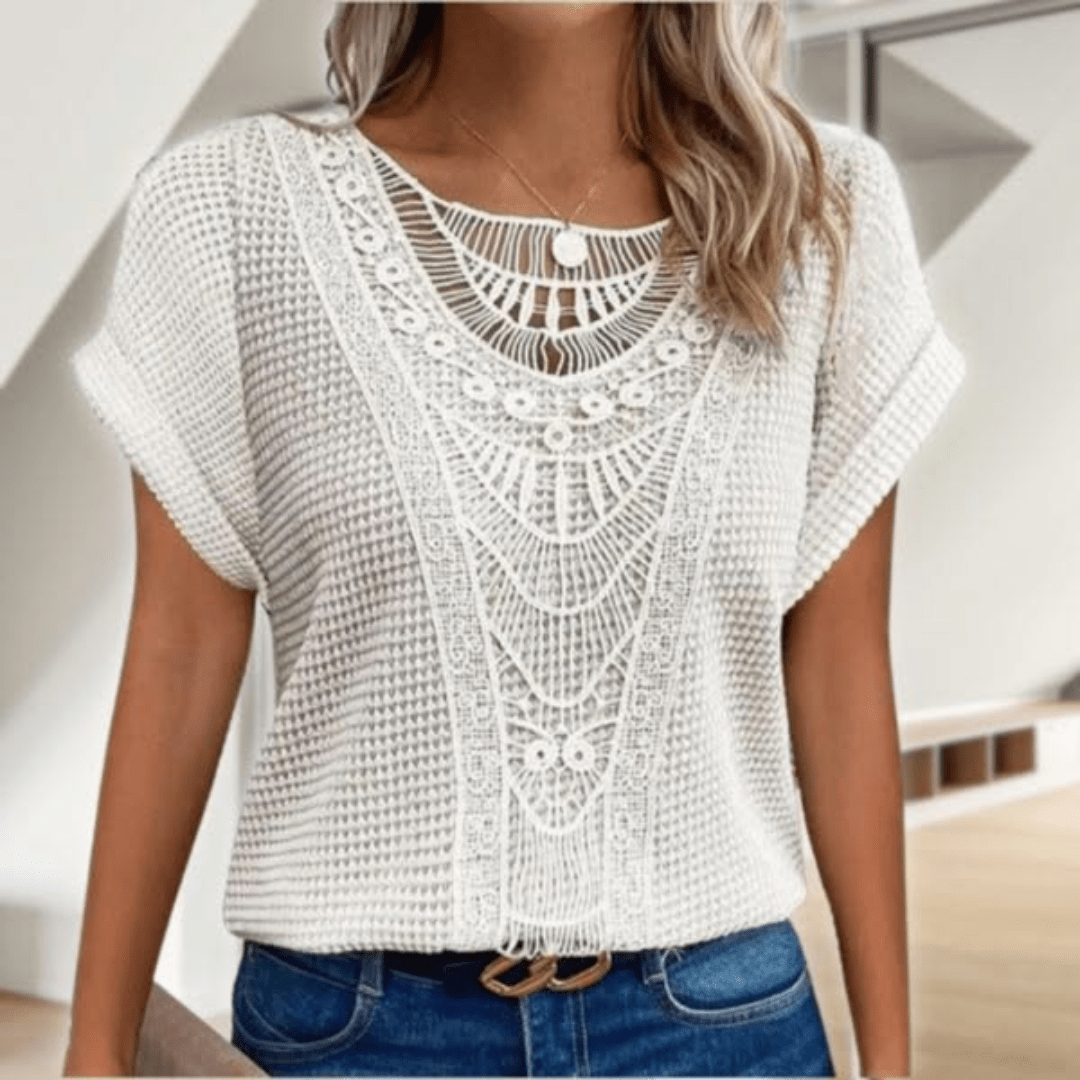 Sophie – Top s vintage krajkovými detaily