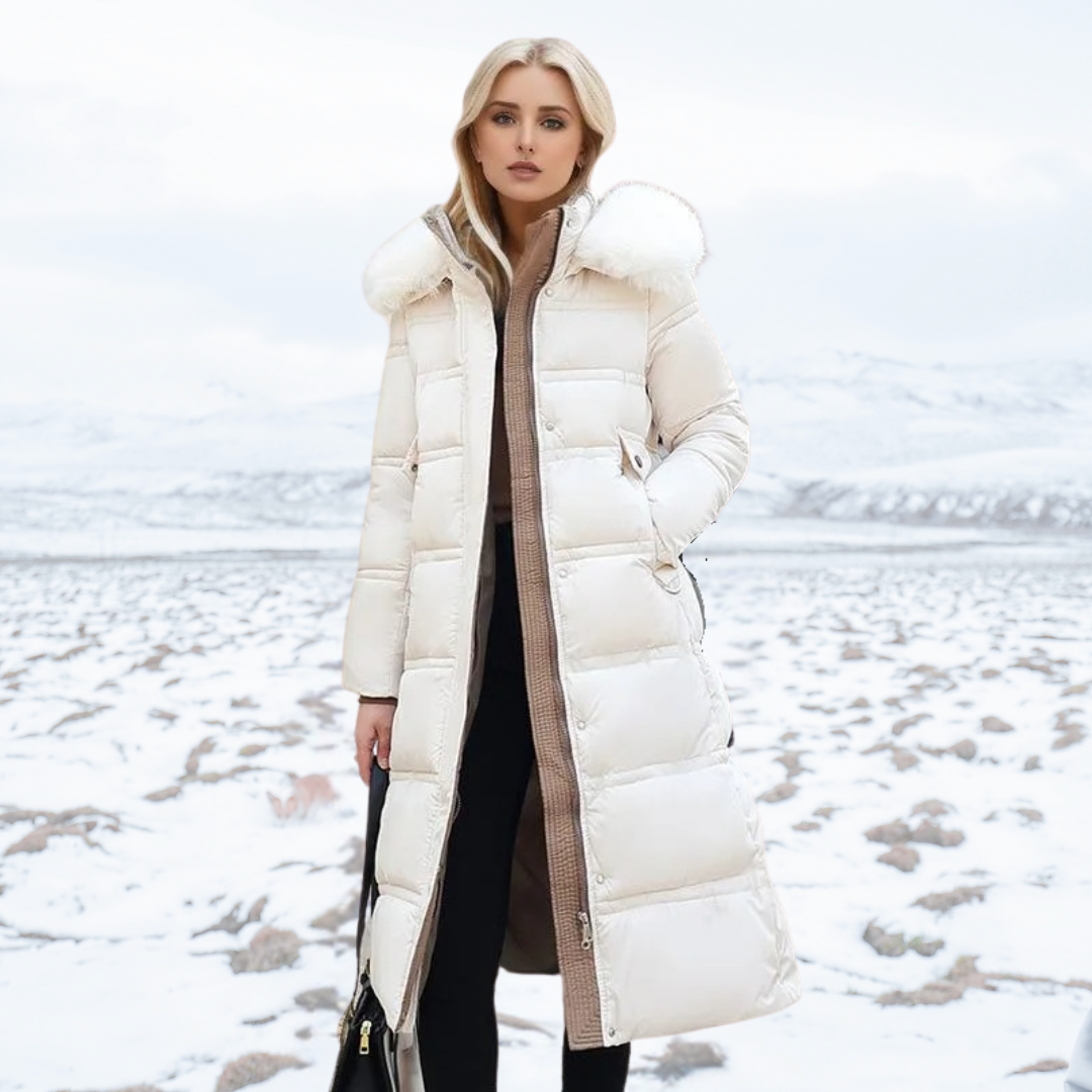 Lilian - Luxusní zimní parka s kožešinovou kapucí