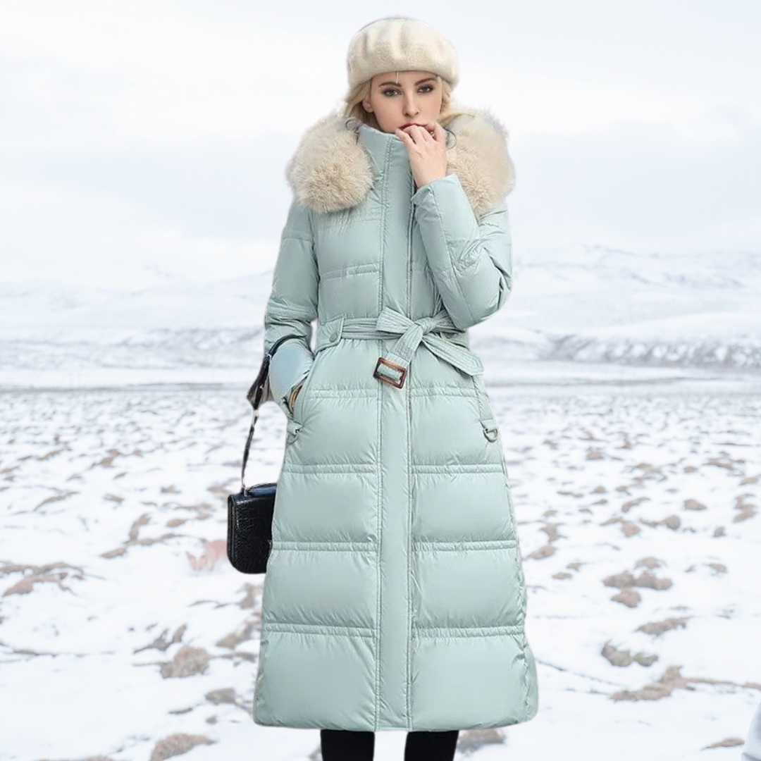 Lilian - Luxusní zimní parka s kožešinovou kapucí
