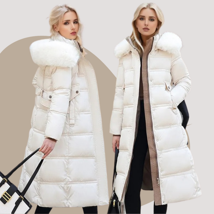 Lilian - Luxusní zimní parka s kožešinovou kapucí