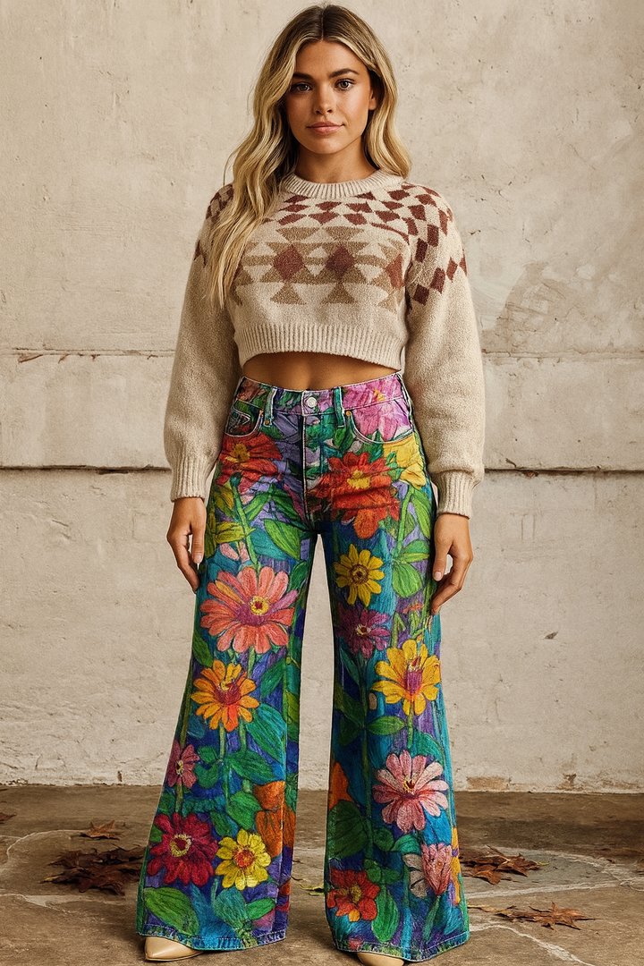 Lucie  | Vintage Boho kalhoty