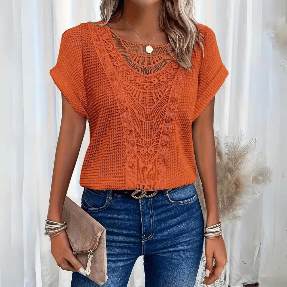 Sophie – Top s vintage krajkovými detaily