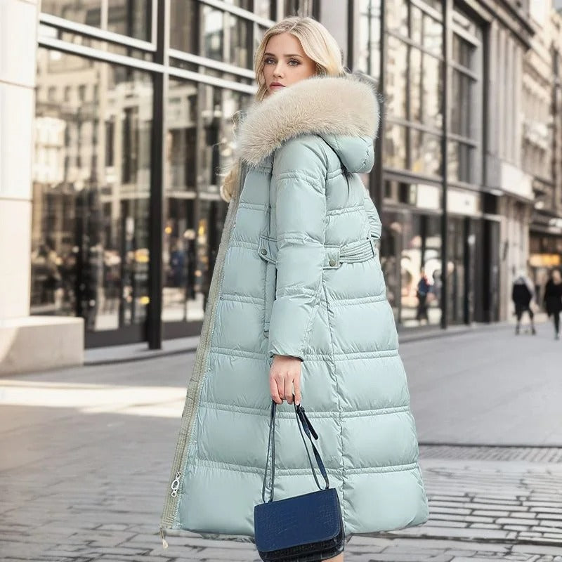 Lilian - Luxusní zimní parka s kožešinovou kapucí
