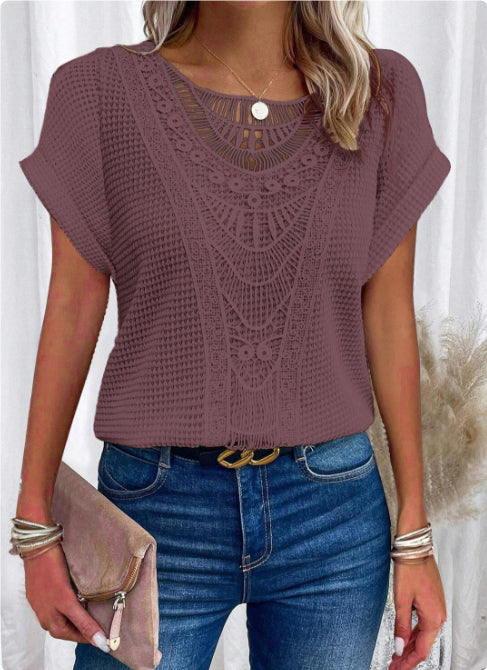 Sophie – Top s vintage krajkovými detaily
