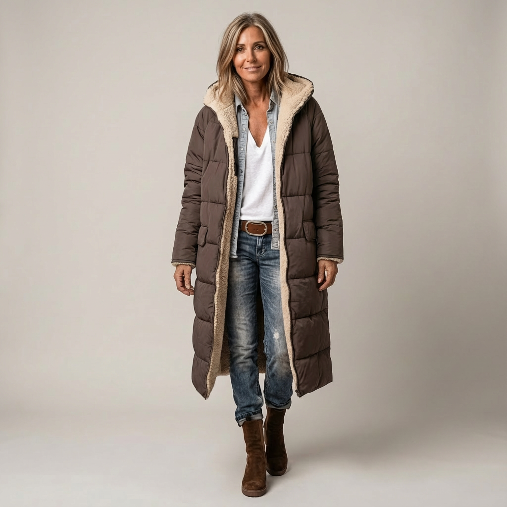 Amelia | Elegantní oboustranný kabát