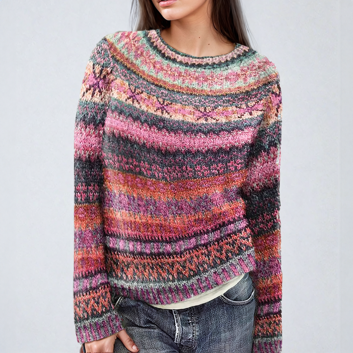 Anna | Klasický Fair Isle svetřík