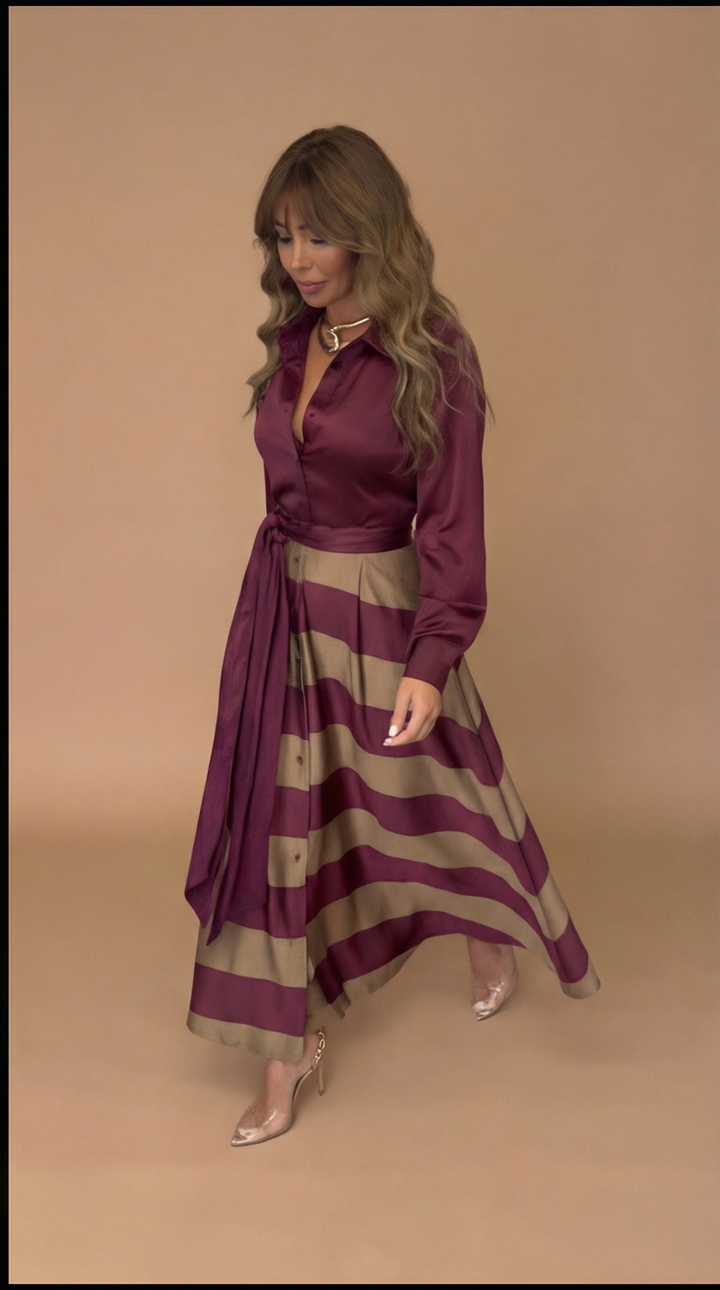 Markéta - Elegantní šaty s mašlí